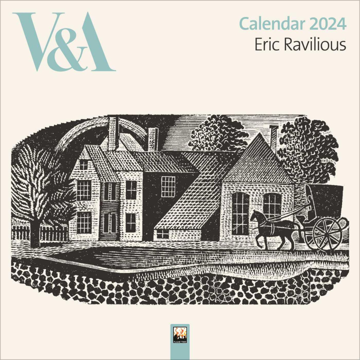 Calendar/Diary V&a: Eric Ravilious Wall Calendar 2024 (Art Calendar) 
