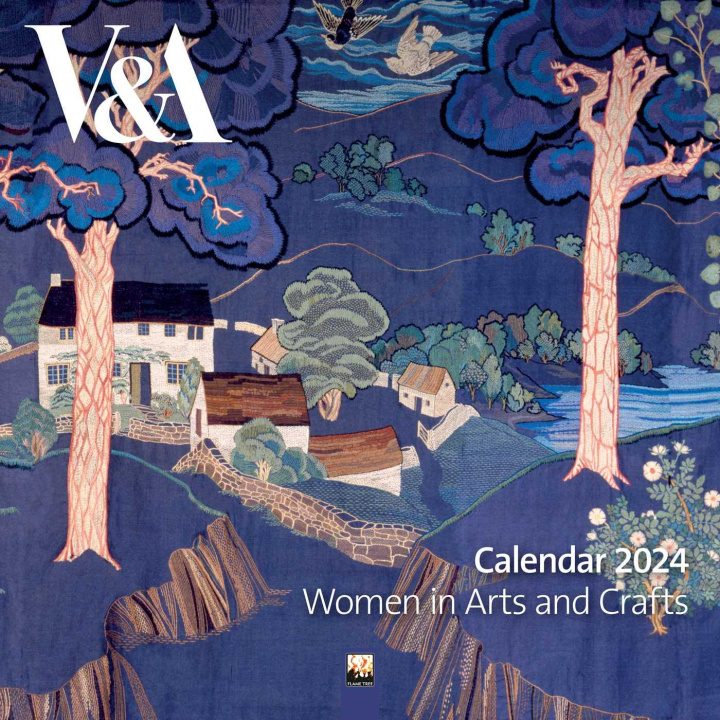Календар/тефтер V&a: Women in Arts and Crafts Wall Calendar 2024 (Art Calendar) 