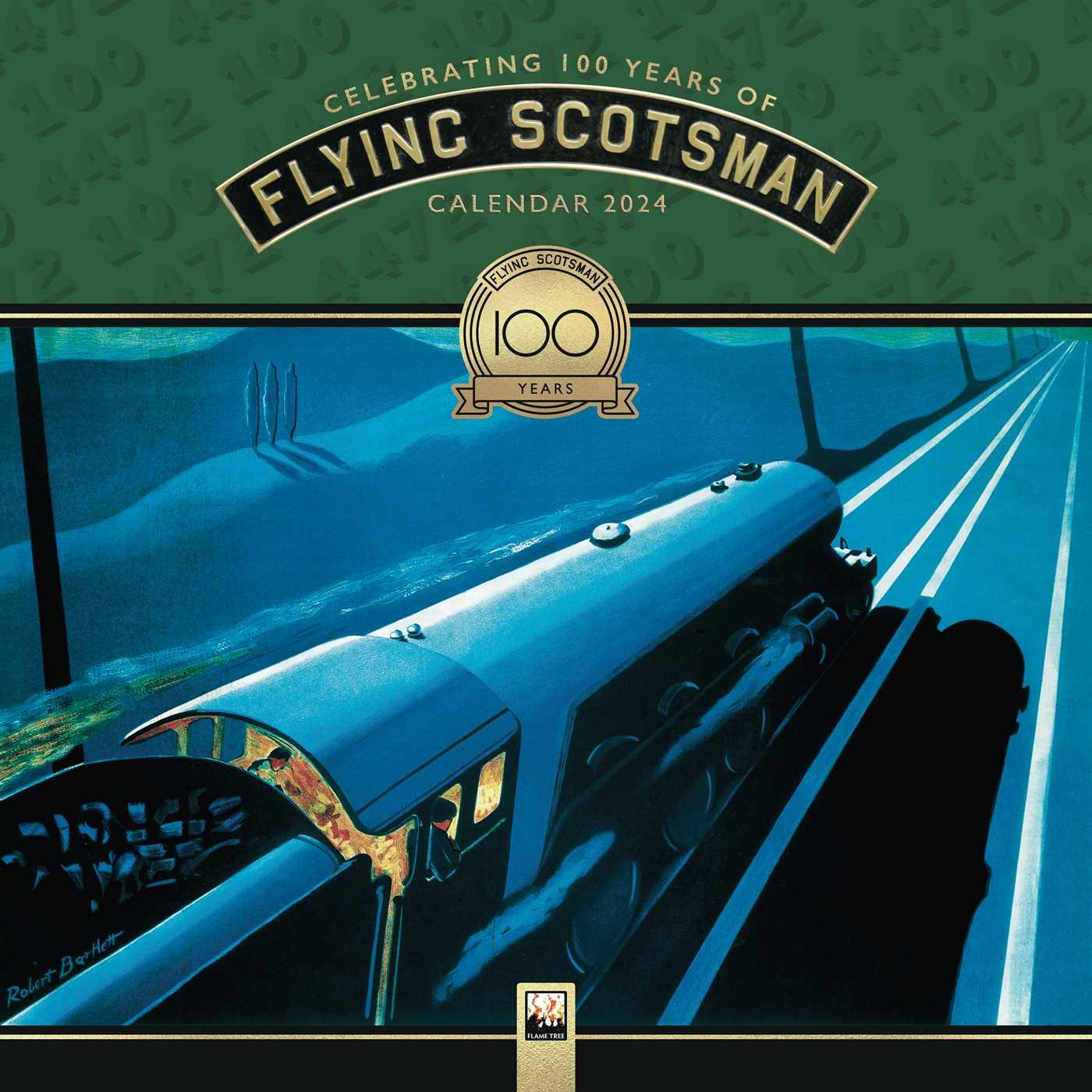 Naptár/Határidőnapló National Railway Museum: The Flying Scotsman Wall Calendar 2024 (Art Calendar) 