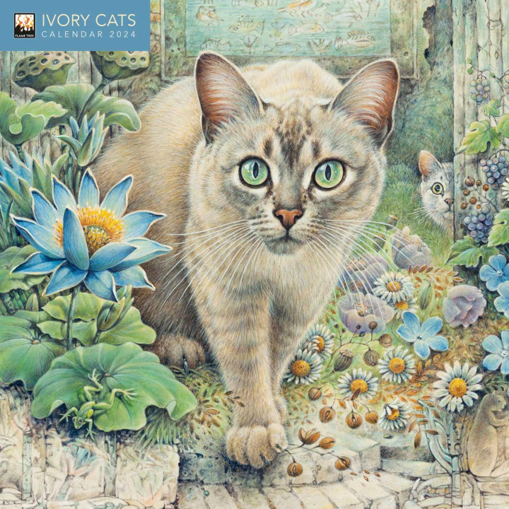 Kalendár/Diár Ivory Cats by Lesley Anne Ivory Mini Wall Calendar 2024 (Art Calendar) 
