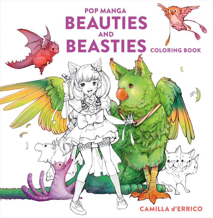 Książka Pop Manga Beauties and Beasties Coloring Book 