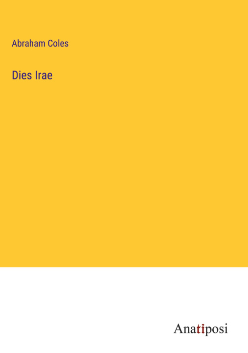 Boek Dies Irae Abraham Coles