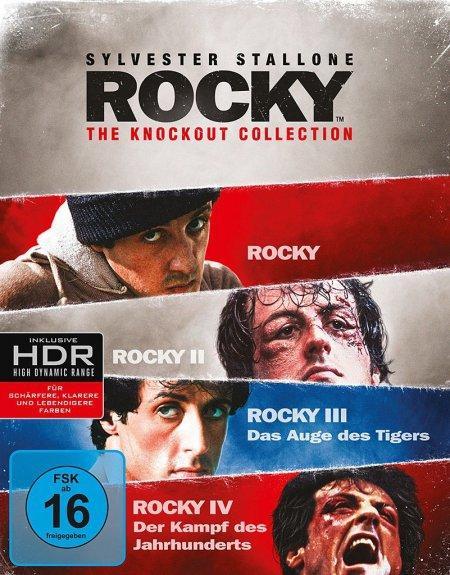 Видео Rocky 4-Film Collection, 3 4 UHD-Blu-ray + 1 Blu-ray Sylvester Stallone