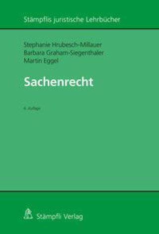 Kniha Sachenrecht Stephanie Hrubesch-Millauer