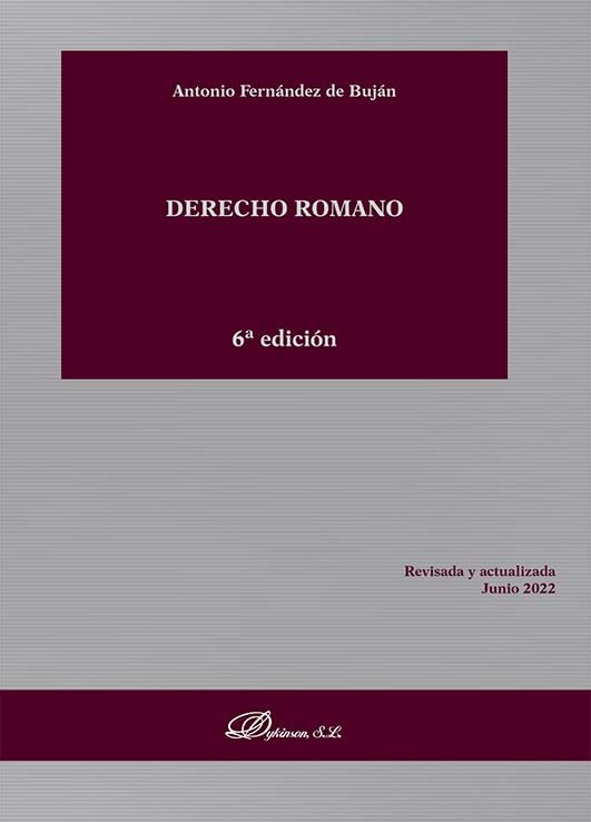 Книга Derecho Romano FERNANDEZ DE BUJAN
