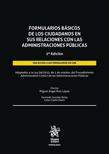 Knjiga FORMULARIOS BASICOS DE LOS CIUDADANOS EN 