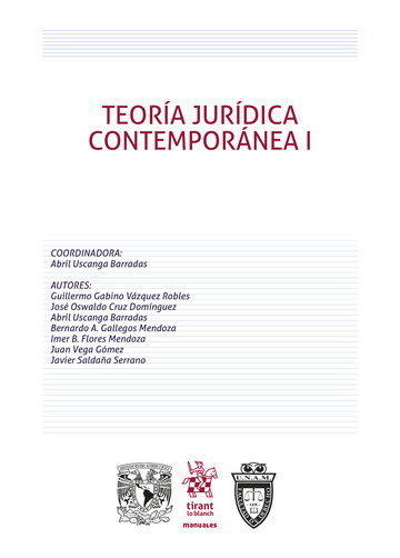 Könyv TEORIA JURIDICA CONTEMPORANEA I VEGA GOMEZ