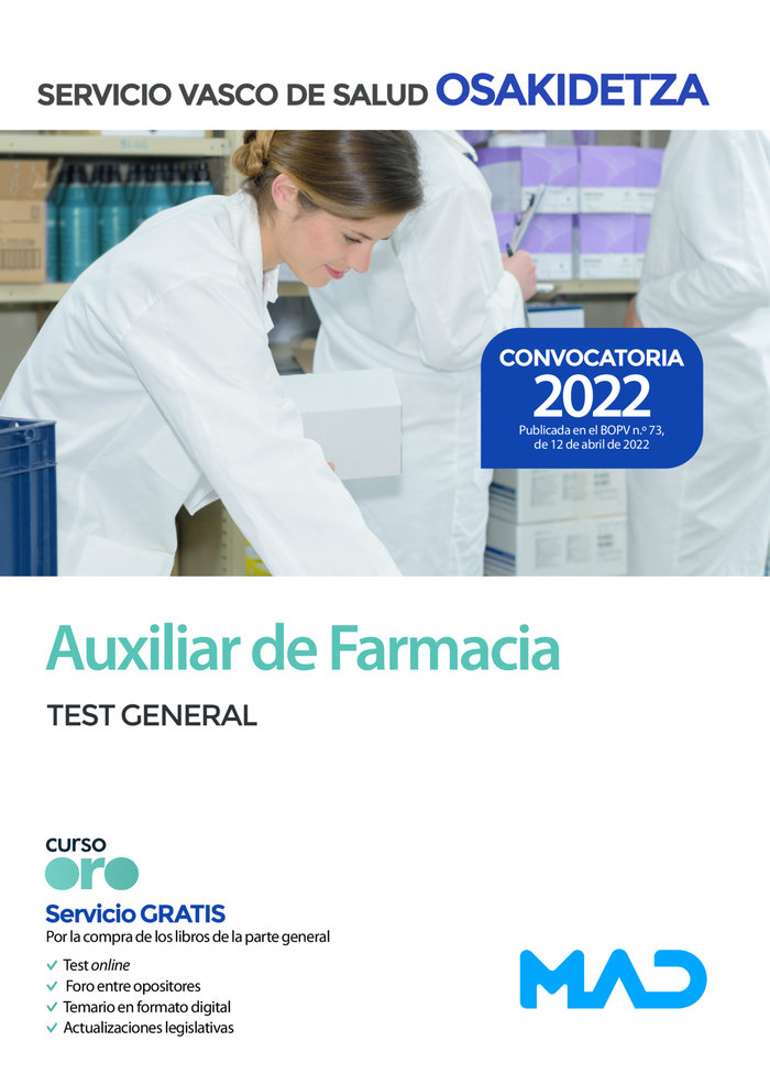 Kniha Auxiliar de Farmacia de Osakidetza-Servicio Vasco de Salud. Test General 7 EDITORES