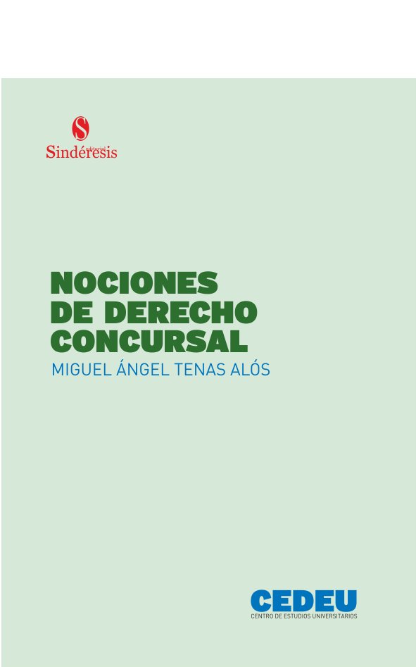 Könyv NOCIONES DE DERECHO CONCURSAL TENAS ALOS
