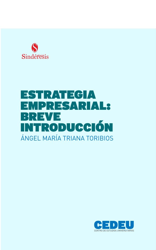 Kniha ESTRATEGIA EMPRESARIAL BREVE INTRODUCCION TRIANA TORIBIOS