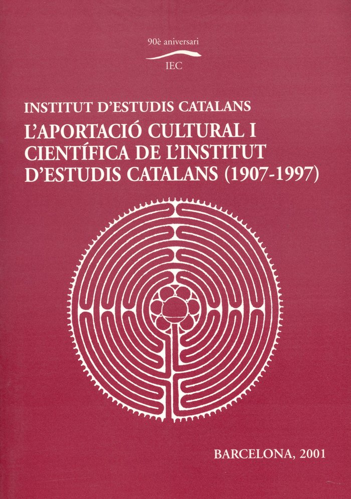 Boek LAPORTACIO CULTURAL I CIENTIFICA DE LINSTITUT D'ESTUDIS CA 