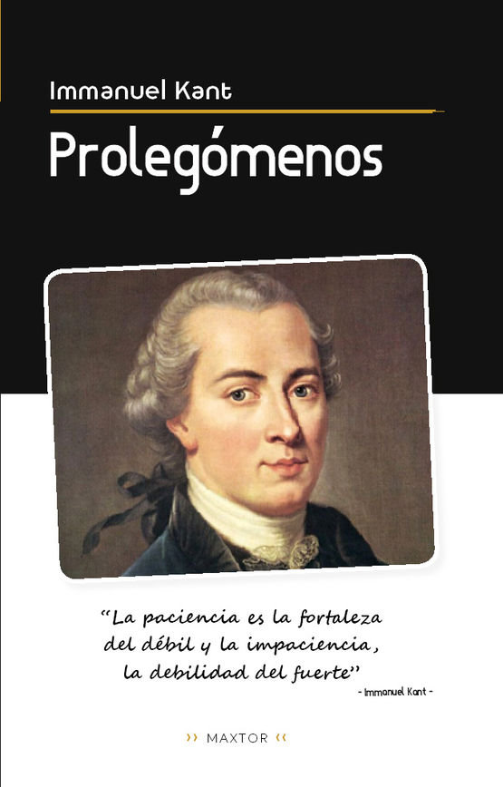 Kniha PROLEGOMENOS KANT