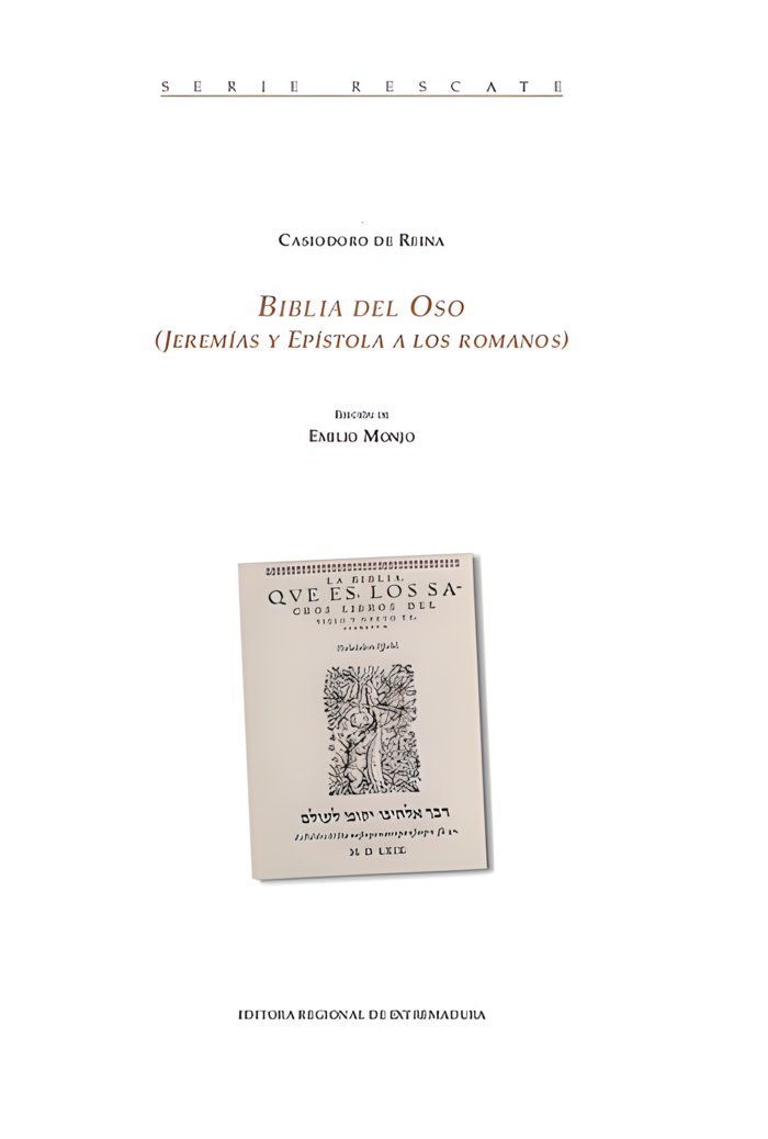 Knjiga Biblia del Oso (Jeremías y Epístola a los romanos) de Reina