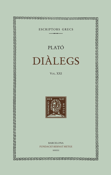 Carte DIALEGS VOL. XXI Plato