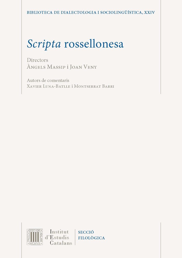 Knjiga SCRIPTA ROSSELLONESA 