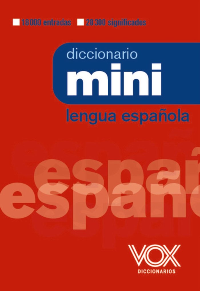 Kniha DICCIONARIO MINI DE LA LENGUA ESPAÑOLA VOX EDITORIAL