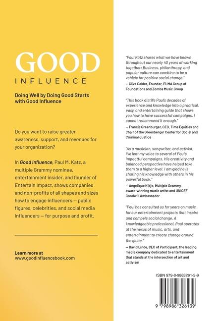 Knjiga Good Influence Paul M Katz