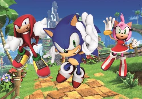 Hra/Hračka Puzzle Sonic 104 dílků 