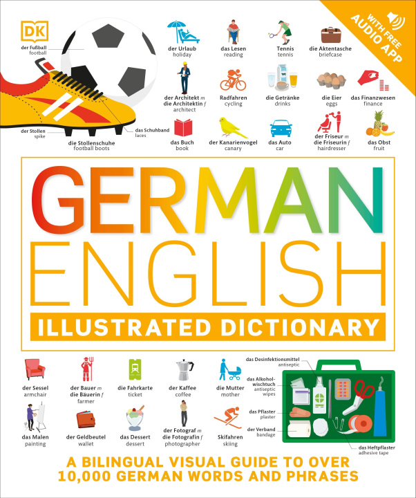 Książka German English Illustrated Dictionary DK