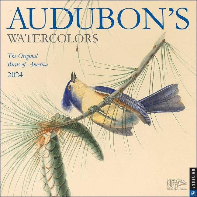 Kalendár/Diár Audubon's Watercolors 2024 Wall Calendar The New York Historical Society