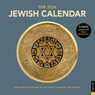 Kalendarz/Pamiętnik Jewish Calendar 2023-2024 (5784) 16-Month Wall Calendar Jewish Historical Museum Amsterdam