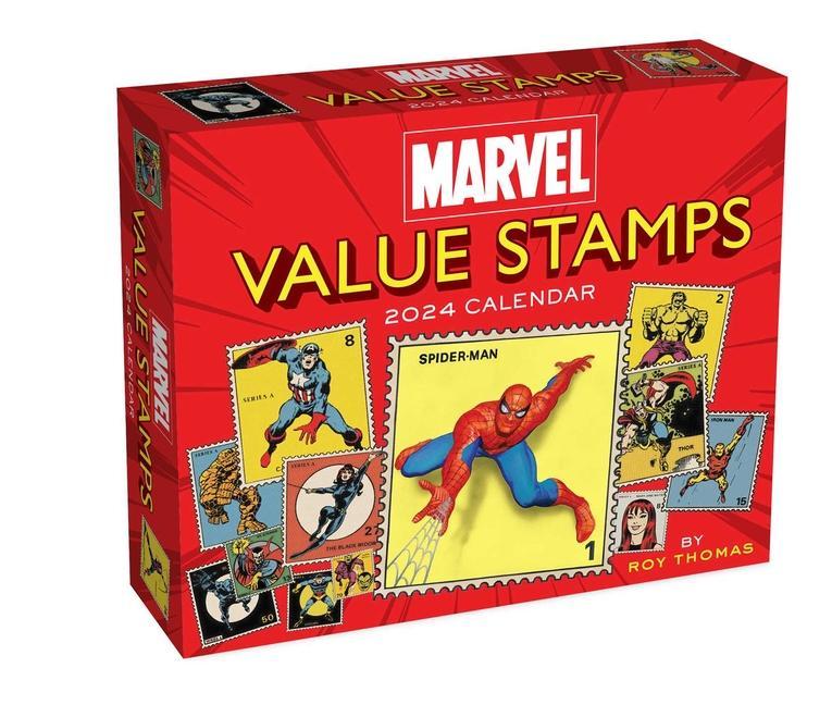 Kalendář/Diář Marvel Value Stamps 2024 Day-to-Day Calendar Marvel Entertainment