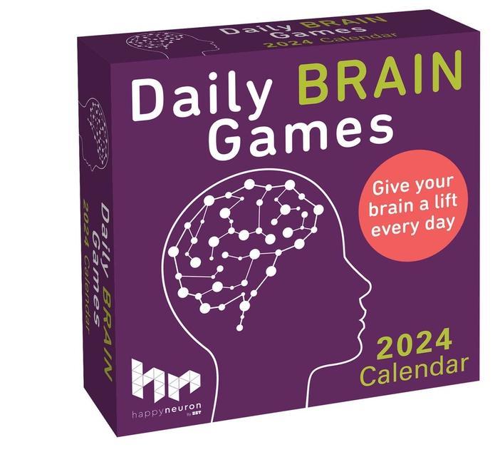 Kalendár/Diár Daily Brain Games 2024 Day-to-Day Calendar HAPPYneuron
