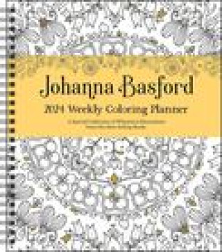 Kalendár/Diár Johanna Basford 12-Month 2024 Coloring Weekly Planner Calendar Johanna Basford