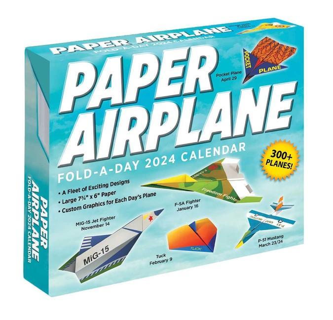 Calendar / Agendă Paper Airplane 2024 Fold-A-Day Calendar Kyong Lee