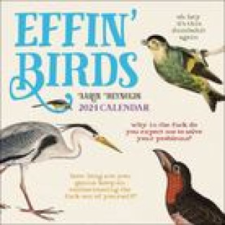 Naptár/Határidőnapló Effin' Birds 2024 Wall Calendar Aaron Reynolds