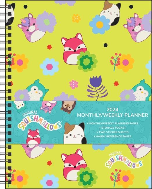 Calendar/Diary Squishmallows 12-Month 2024 Monthly/Weekly Planner Calendar Jazwares