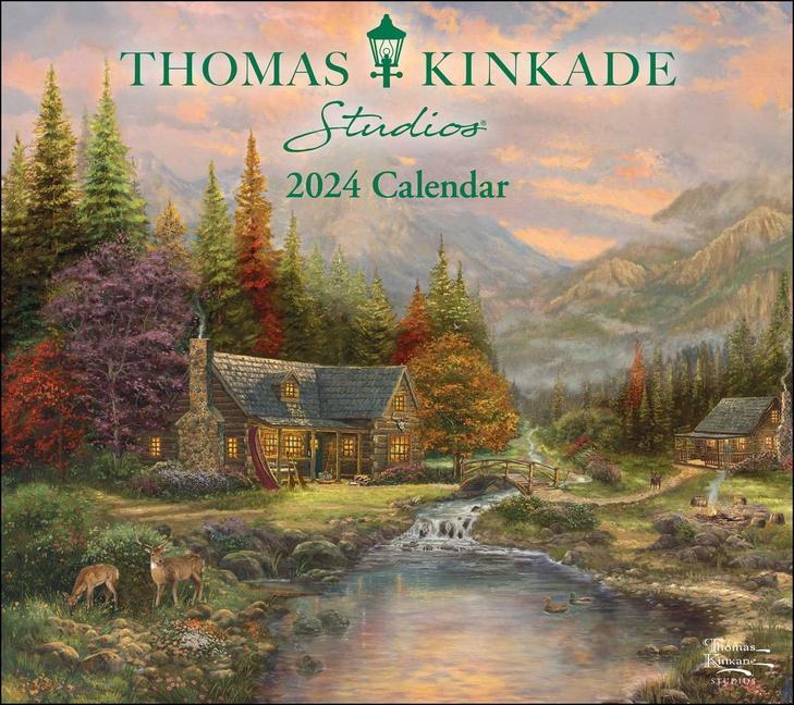 Календар/тефтер Thomas Kinkade Studios 2024 Deluxe Wall Calendar Thomas Kinkade