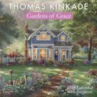 Kalendář/Diář Thomas Kinkade Gardens of Grace with Scripture 2024 Wall Calendar Thomas Kinkade