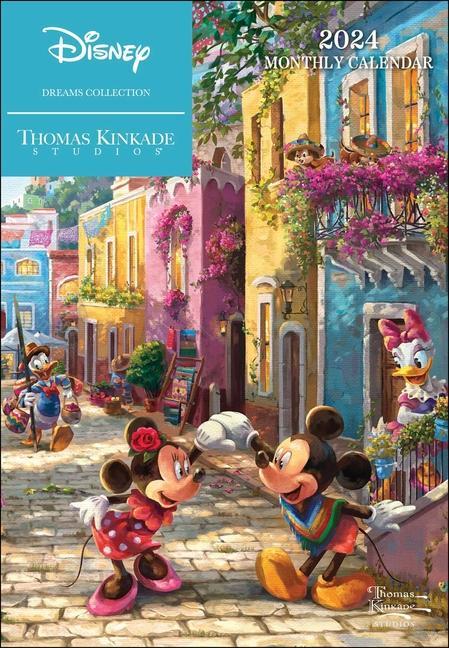 Calendar/Diary Disney Dreams Collection by Thomas Kinkade Studios: 12-Month 2024 Monthly Pocket Thomas Kinkade Studios