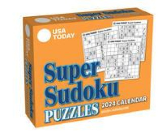 Naptár/Határidőnapló USA TODAY Super Sudoku 2024 Day-to-Day Calendar USA TODAY