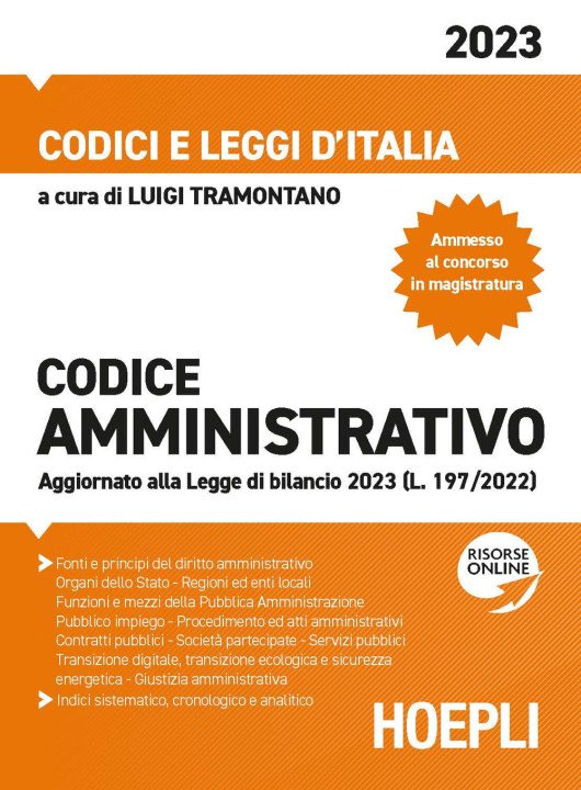 Könyv Codice amministrativo 2023 