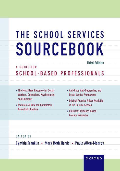 Knjiga The School Services Sourcebook Third Edition Cynthia Franklin