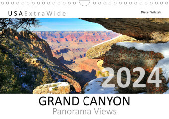 Календар/тефтер GRAND CANYON - Panorama Views (Wall Calendar 2024 DIN A4 Landscape) 