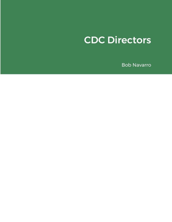 Knjiga CDC Directors Bob Navarro