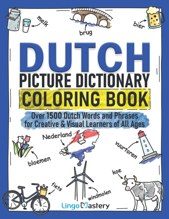 Kniha Dutch Picture Dictionary Coloring Book 