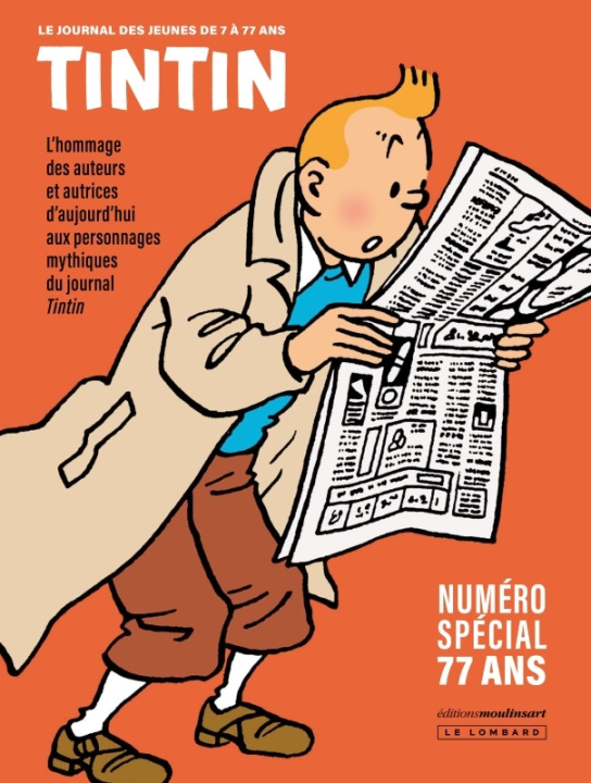 Könyv journal Tintin - spécial 77 ans 