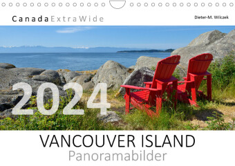 Calendar / Agendă VANCOUVER ISLAND Panoramabilder (Wandkalender 2024 DIN A4 quer) 