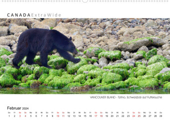 Календар/тефтер VANCOUVER ISLAND Panoramabilder (Premium, hochwertiger DIN A2 Wandkalender 2024, Kunstdruck in Hochglanz) 