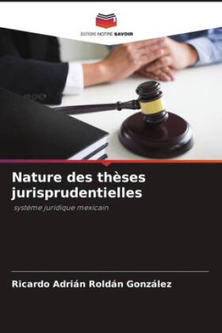 Boek Nature des thèses jurisprudentielles Ricardo Adrián Roldán González