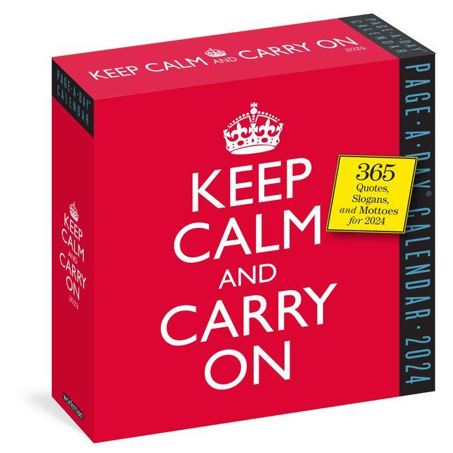Naptár/Határidőnapló Keep Calm and Carry On Page-A-Day Calendar 2024 