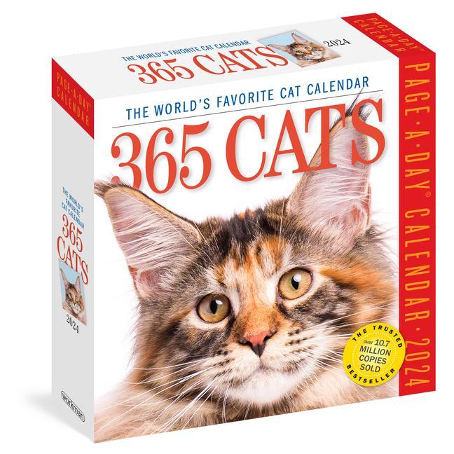 Naptár/Határidőnapló 365 Cats Page-A-Day Calendar 2024 