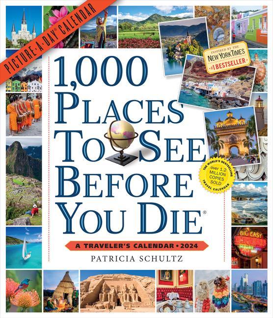 Kalendář/Diář 1,000 Places to See Before You Die Picture-A-Day Wall Calendar 2024 Workman Calendars