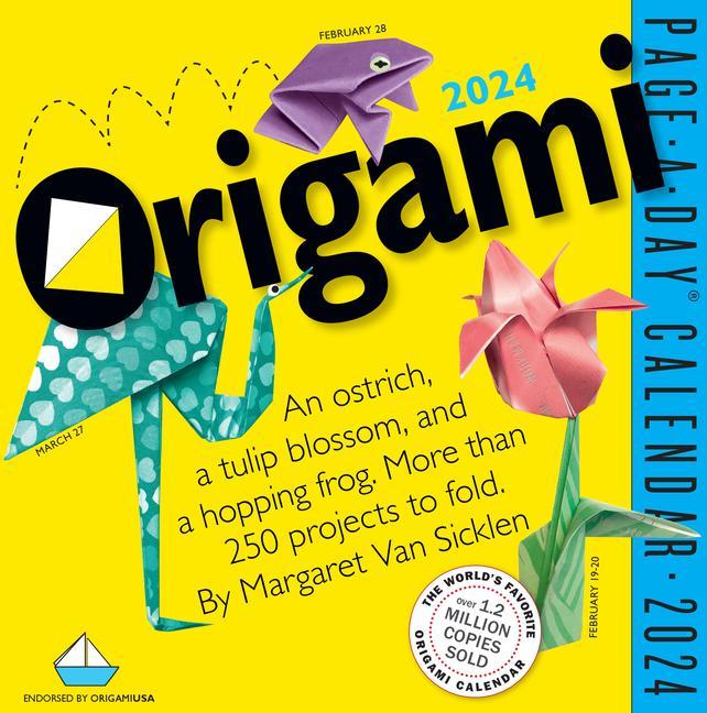Kalendár/Diár Origami Page-A-Day Calendar 2024 Margaret van Sicklen