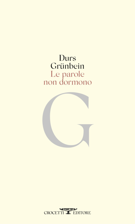 Knjiga parole non dormono Durs Grünbein