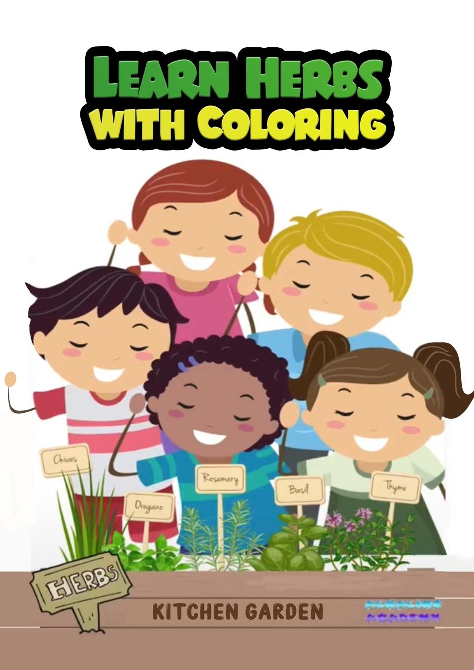 Knjiga Learn herbs with coloring Jewel Jones